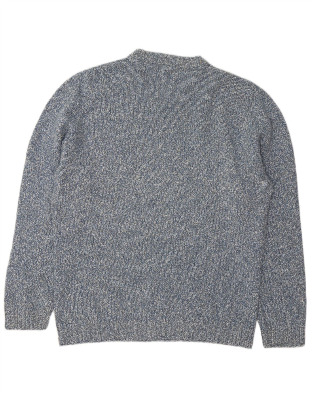 Gran Sasso Pull Col Rond Homme IT 48 Bleu Moyen Cachemire Moucheté