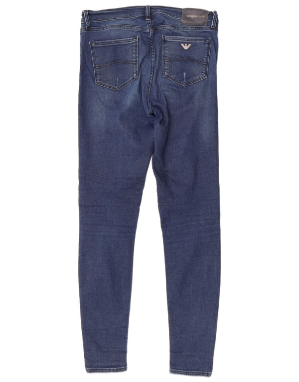 Emporio Armani Womens Skinny Jeans W29 L32 Blue Cotton