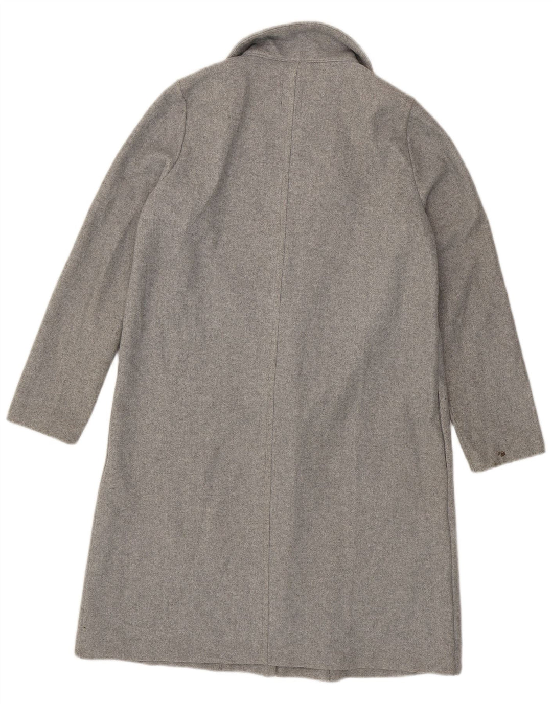 Zara Womens Open Overcoat UK 16 Large Gris Polyester