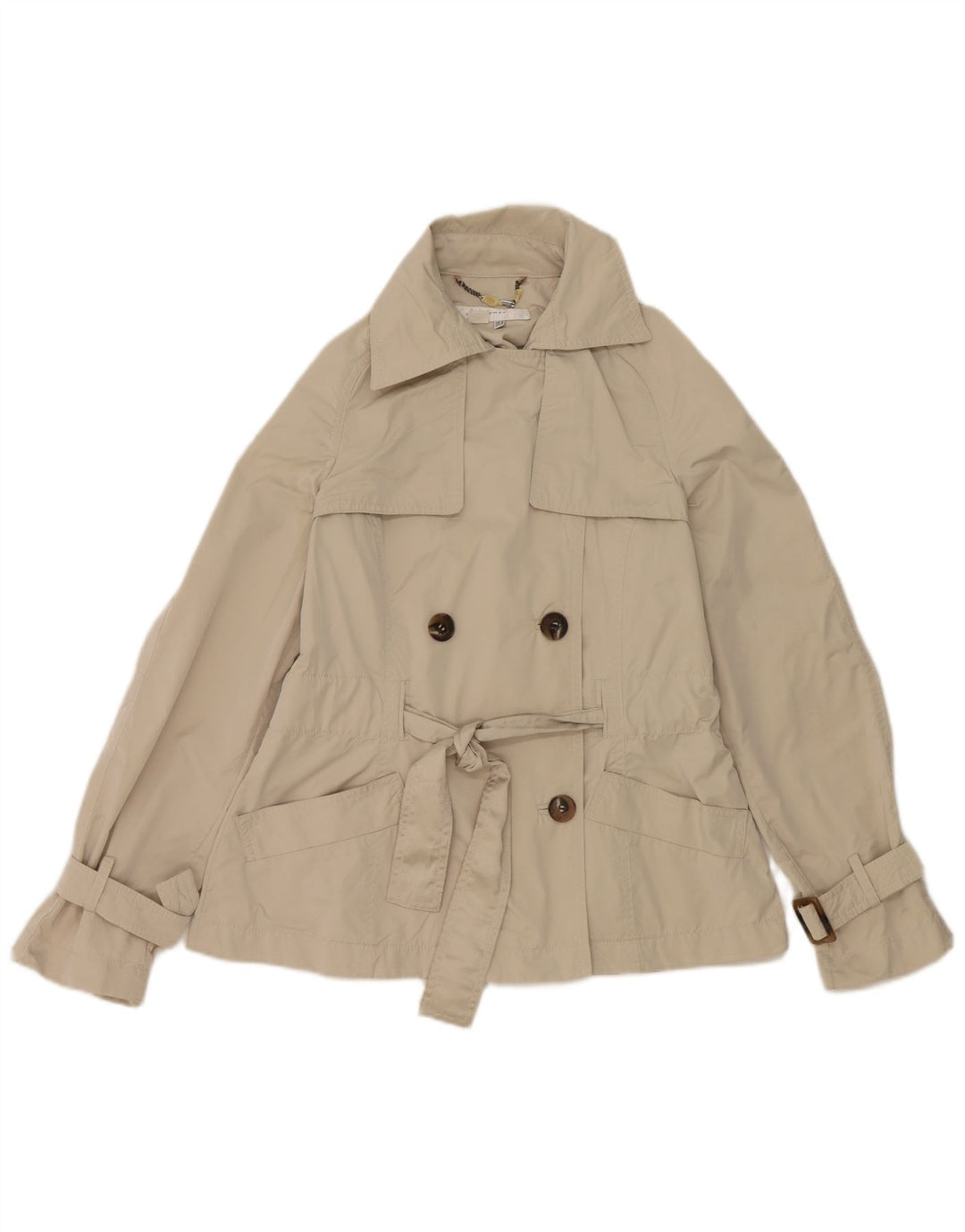 Zara Veste croisée pour femme UK 12 Polyester gris moyen