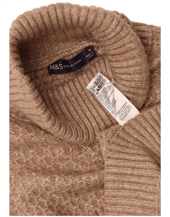 Marks & Spencer Pull col roulé pour femme UK 14 Marron moyen