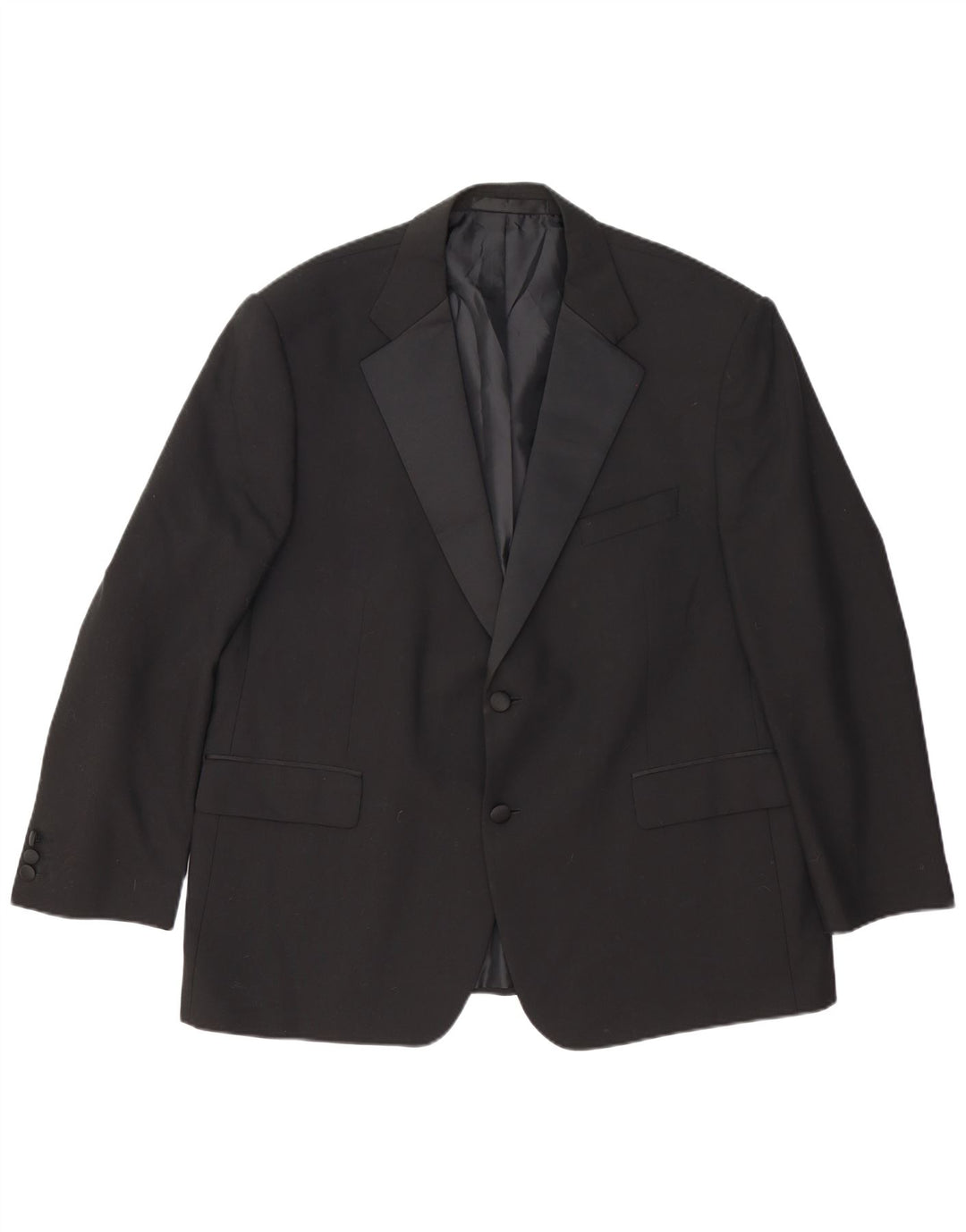 Marks & Spencer Veste blazer à 2 boutons pour homme UK 46 XL Laine noire
