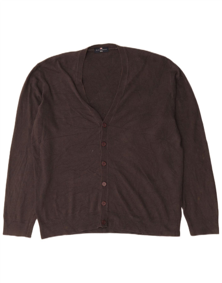 Marks & Spencer Pull Cardigan Blue Harbour pour Homme 2XL Gris Acrylique