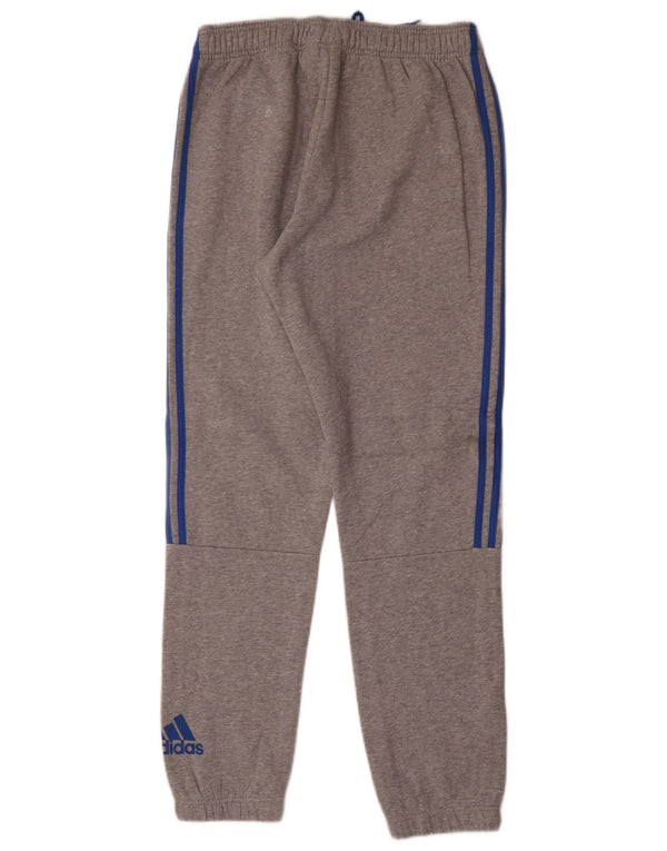 Adidas Pantalon de survêtement pour homme en coton moucheté gris moyen