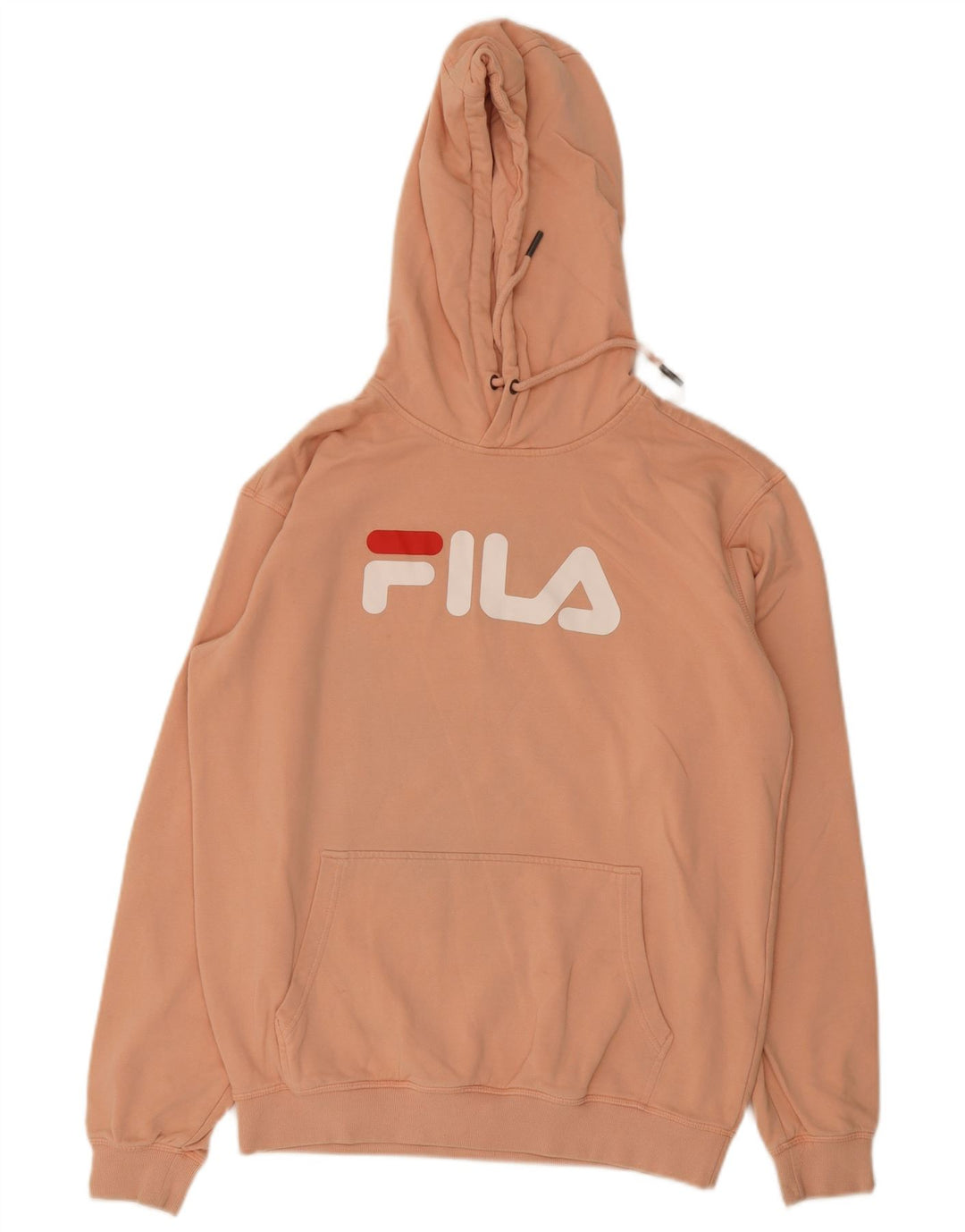 Fila Pull à Capuche Graphique Homme Rose Moyen Coton