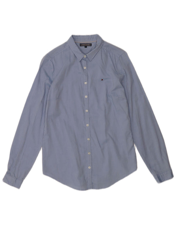 Tommy Hilfiger Chemise Femme US 6 Bleu Moyen Coton