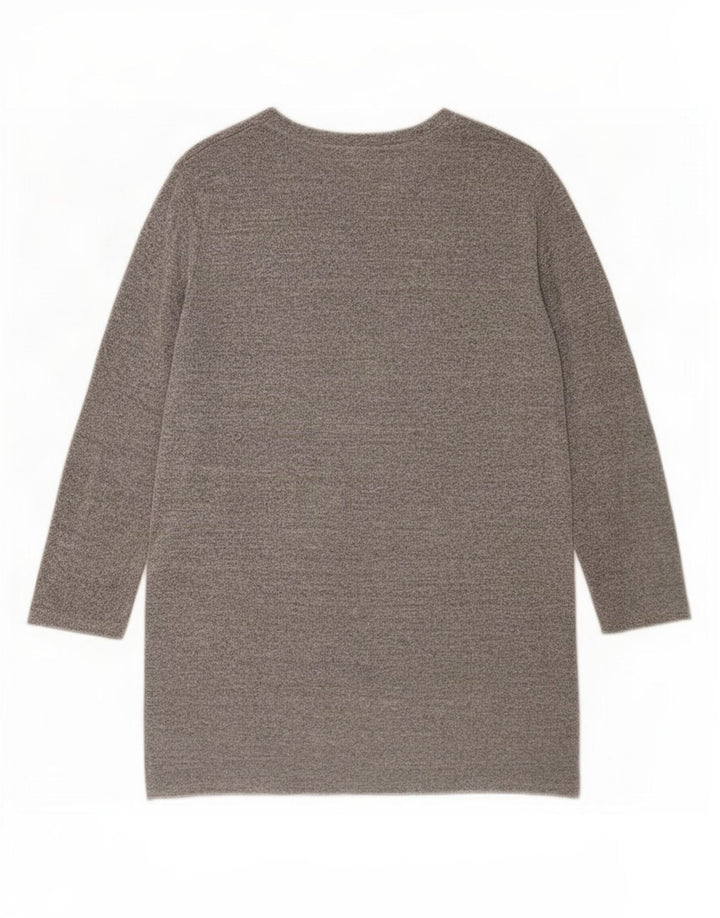 Zara Femme Chemisier Asymétrique Top UK 14 Gris Moyen