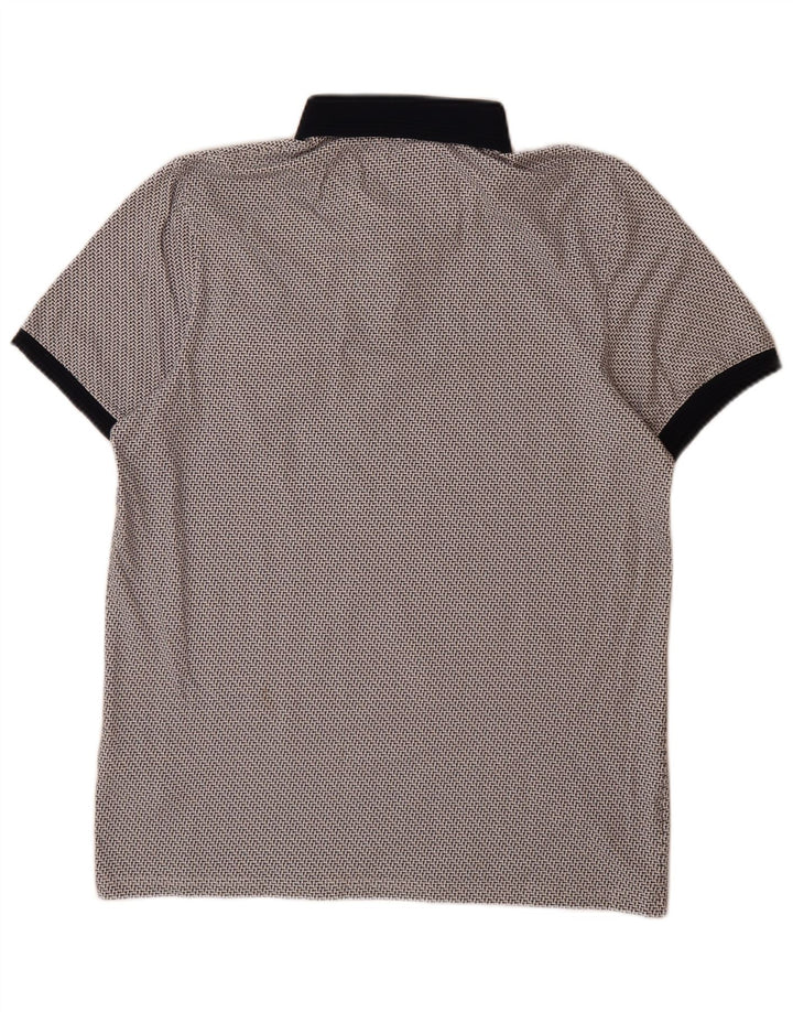 Ted Baker Polo Homme Taille 4 Grand Coton Taché Gris