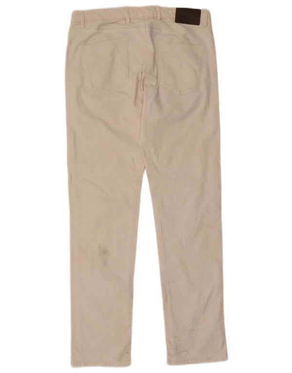 Massimo Dutti Jean Slim Femme EU 42 Large W32 L31 Coton Blanc