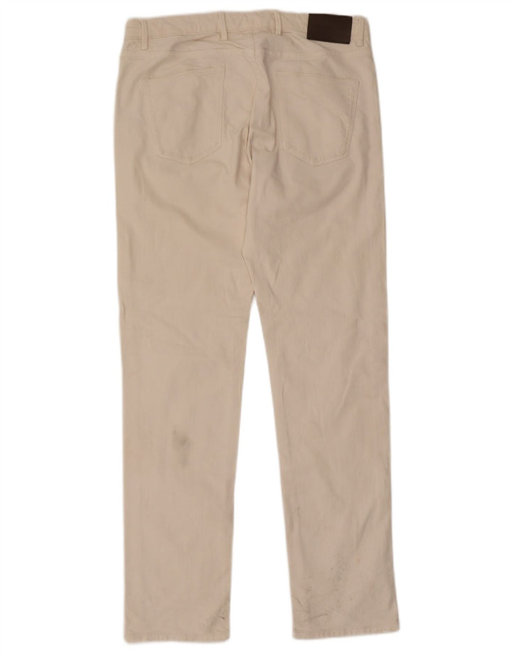 Massimo Dutti Jean Slim Femme EU 42 Large W32 L31 Coton Blanc