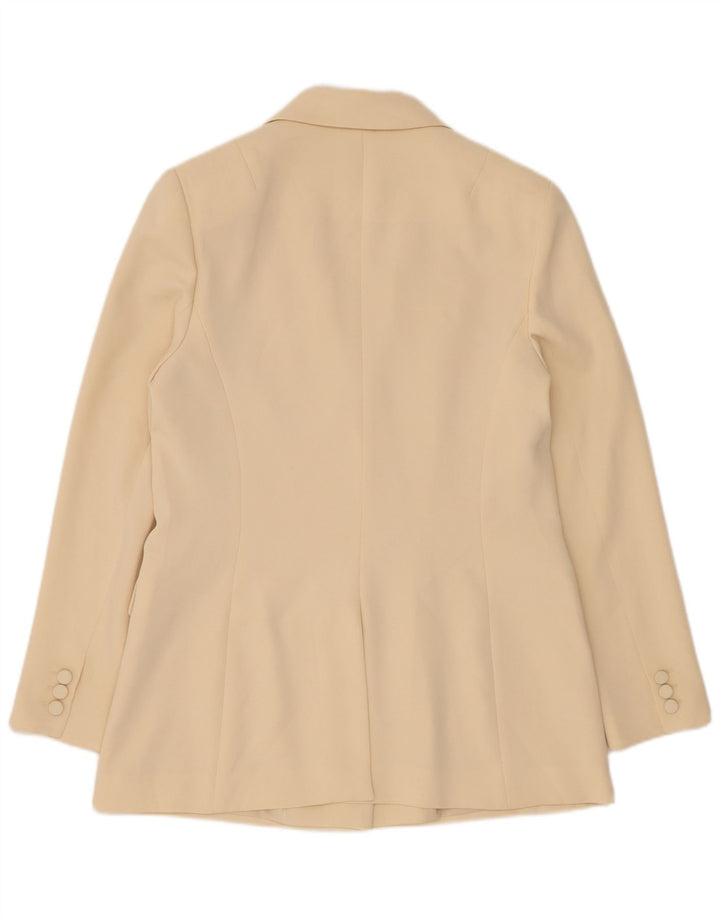 Phase Eight Veste Blazer 2 Boutons Femme UK 14 Polyester Beige Moyen