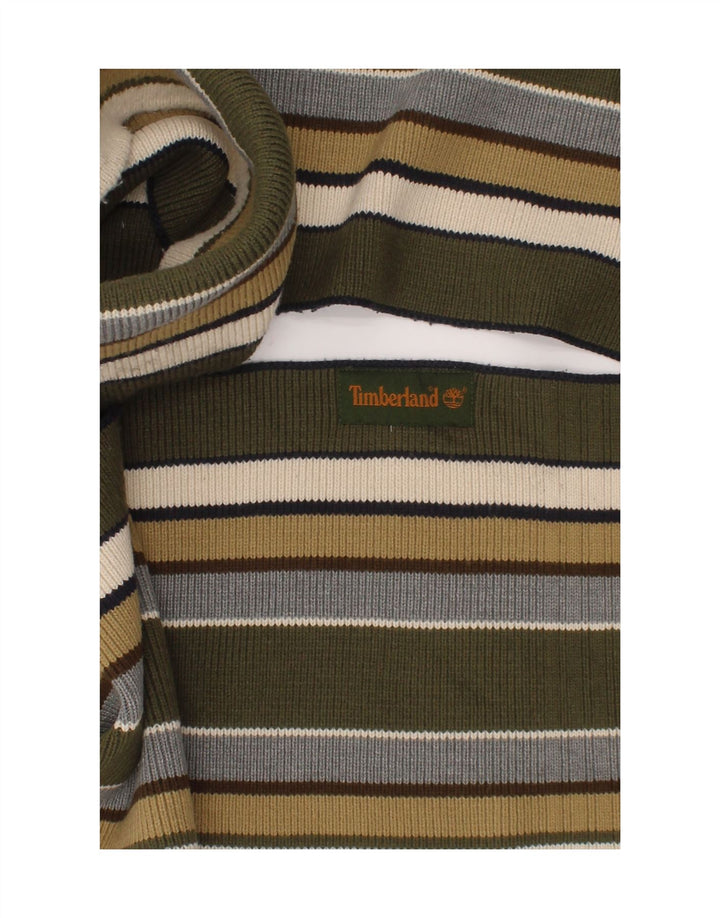 Timberland Écharpe rectangulaire homme taille unique vert rayé