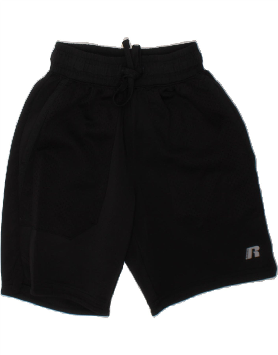 RUSSELL ATHLETIC Boys Sport Shorts 7-8 Years Medium  Black Polyester Vintage Russell Athletic and Second-Hand Russell Athletic from Messina Hembry 