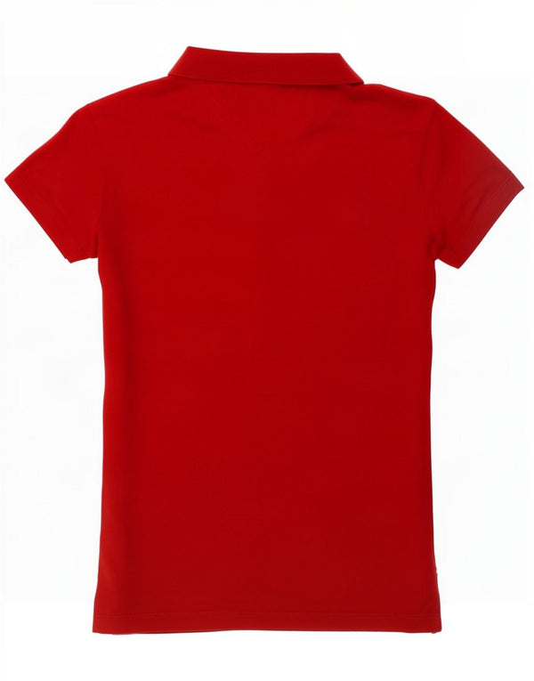 Tommy Hilfiger Polo Slim Fit pour femme UK 6 XS Rouge Coton