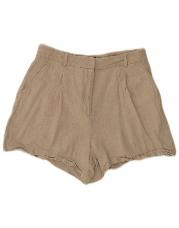 Zara Pantalon chaud taille haute pour femme Medium W28 Lin beige