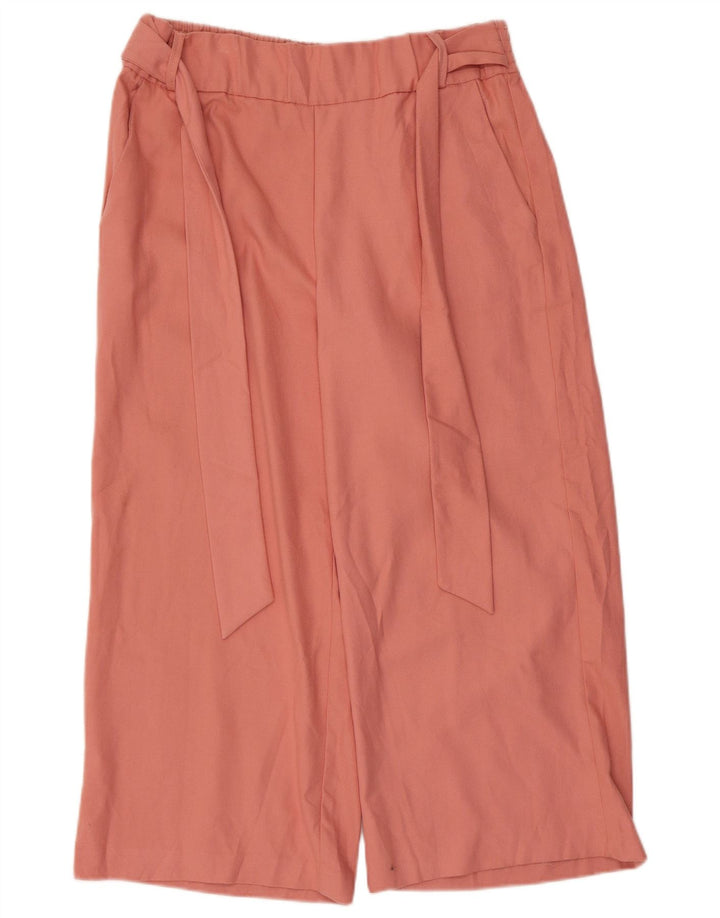 Pantalon Capri Femme Zara Large W30 L22 Rose