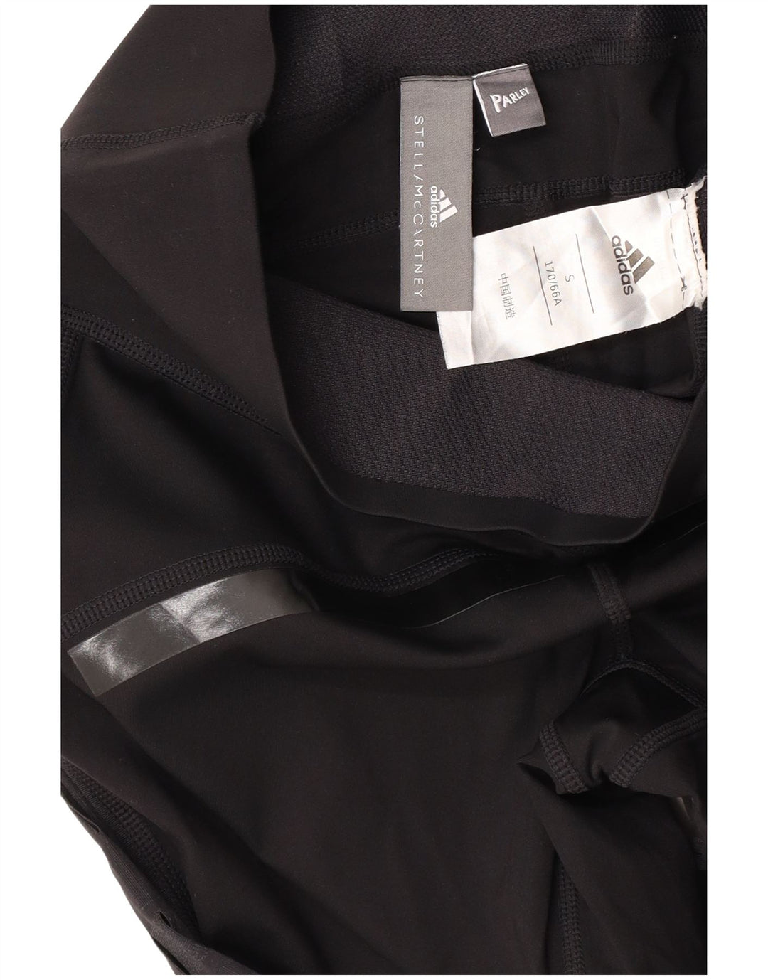 ADIDAS Femmes Stella McCartney Graphic Leggings UK 8 Petit Noir Rayé