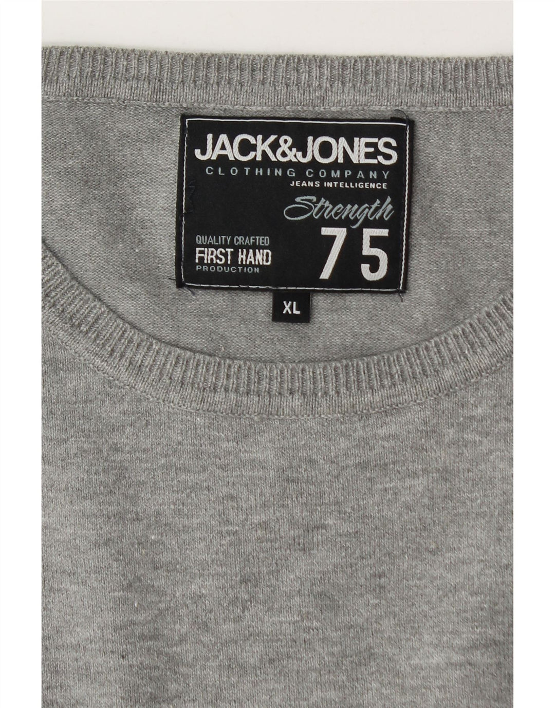 Jack & Jones Pull Col Rond Homme XL Gris Moucheté