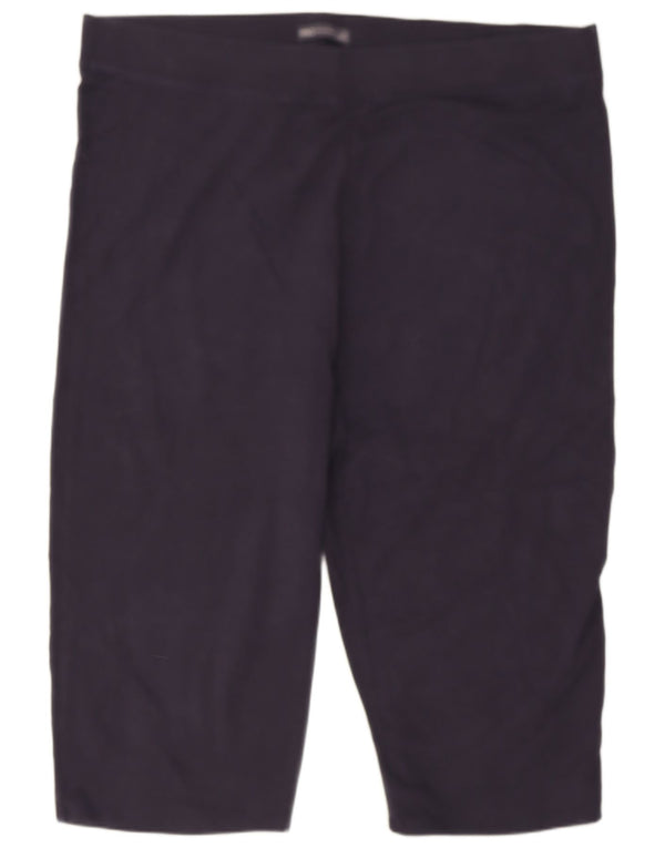 Marks & Spencer Legging Capri Femme UK 24 4XL Bleu Marine Coton