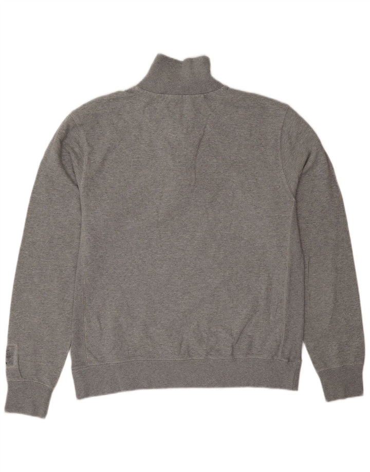 Champion Sweat-Shirt Col Zippé Homme Gris Moyen Coton