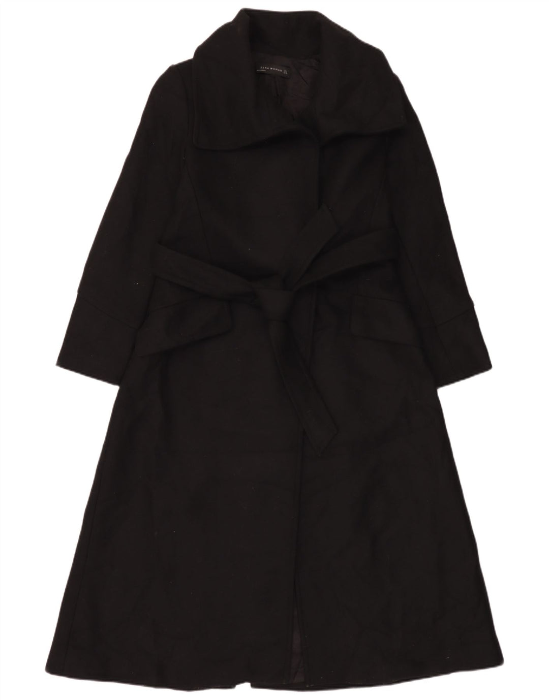 Zara Manteau Femme UK 10 Petit Noir