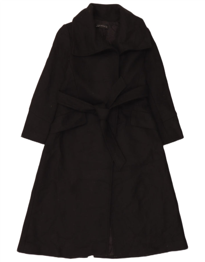 Zara Manteau Femme UK 10 Petit Noir