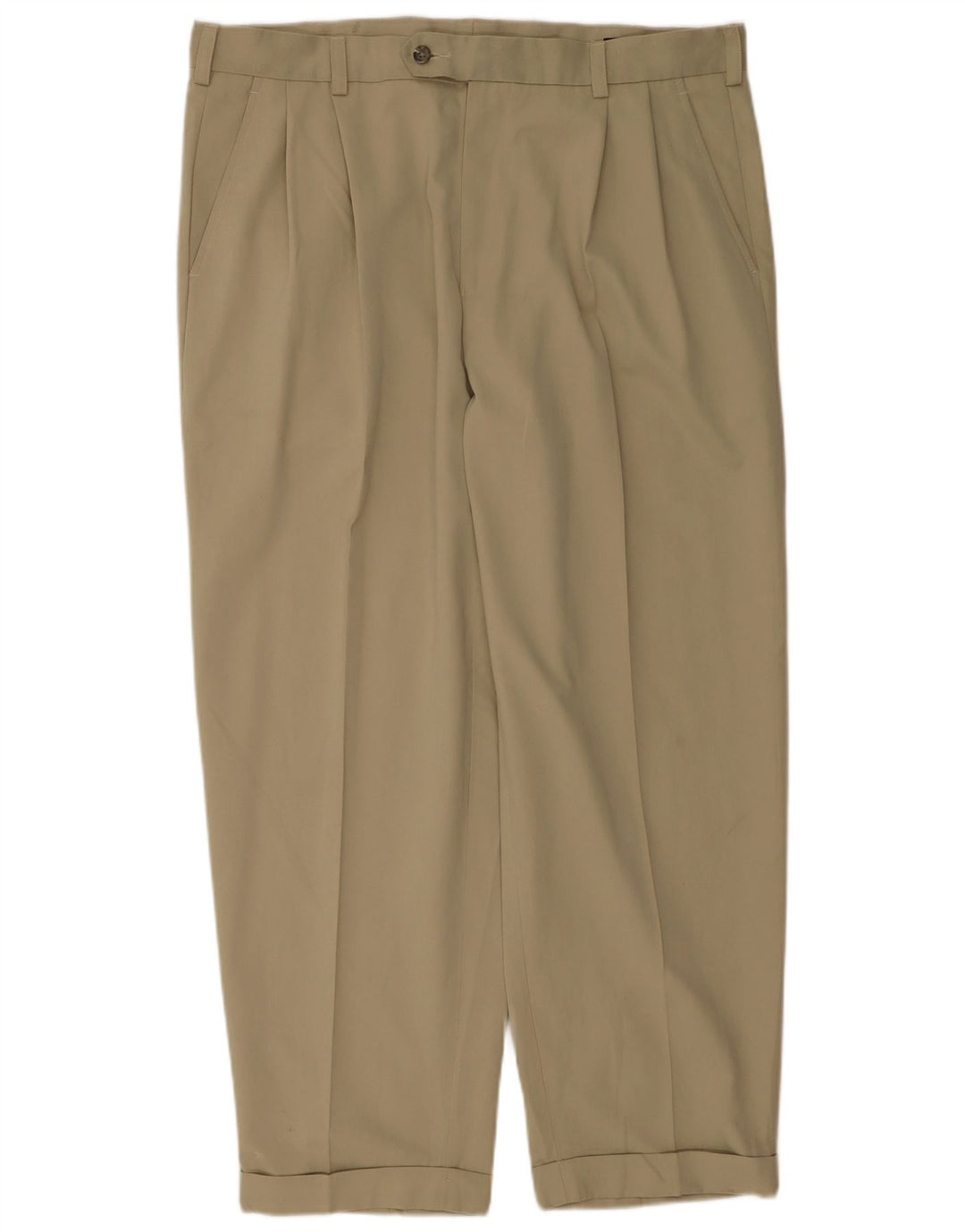 Izod Pantalon de costume pour homme W38 L30 Beige Polyester