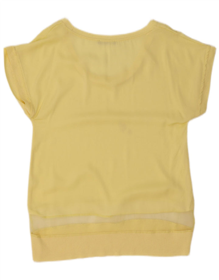 Zara Chemisier Femme UK 10 Petit Jaune