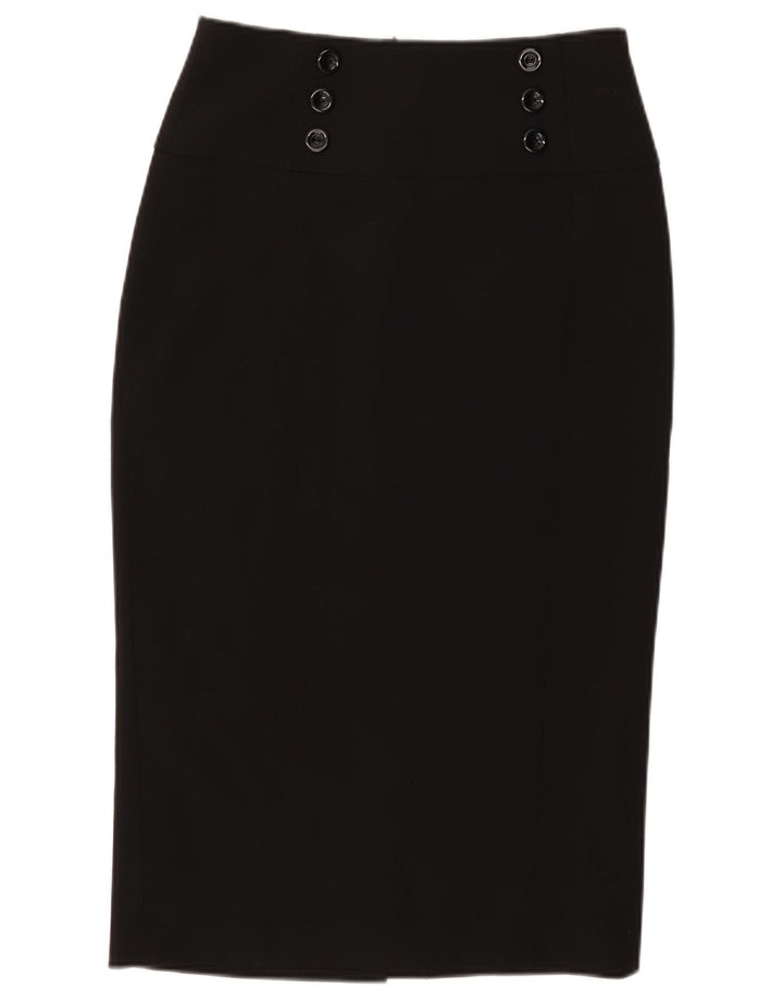 WALLIS Jupe crayon femme UK 10 Small W30 Noir Polyester