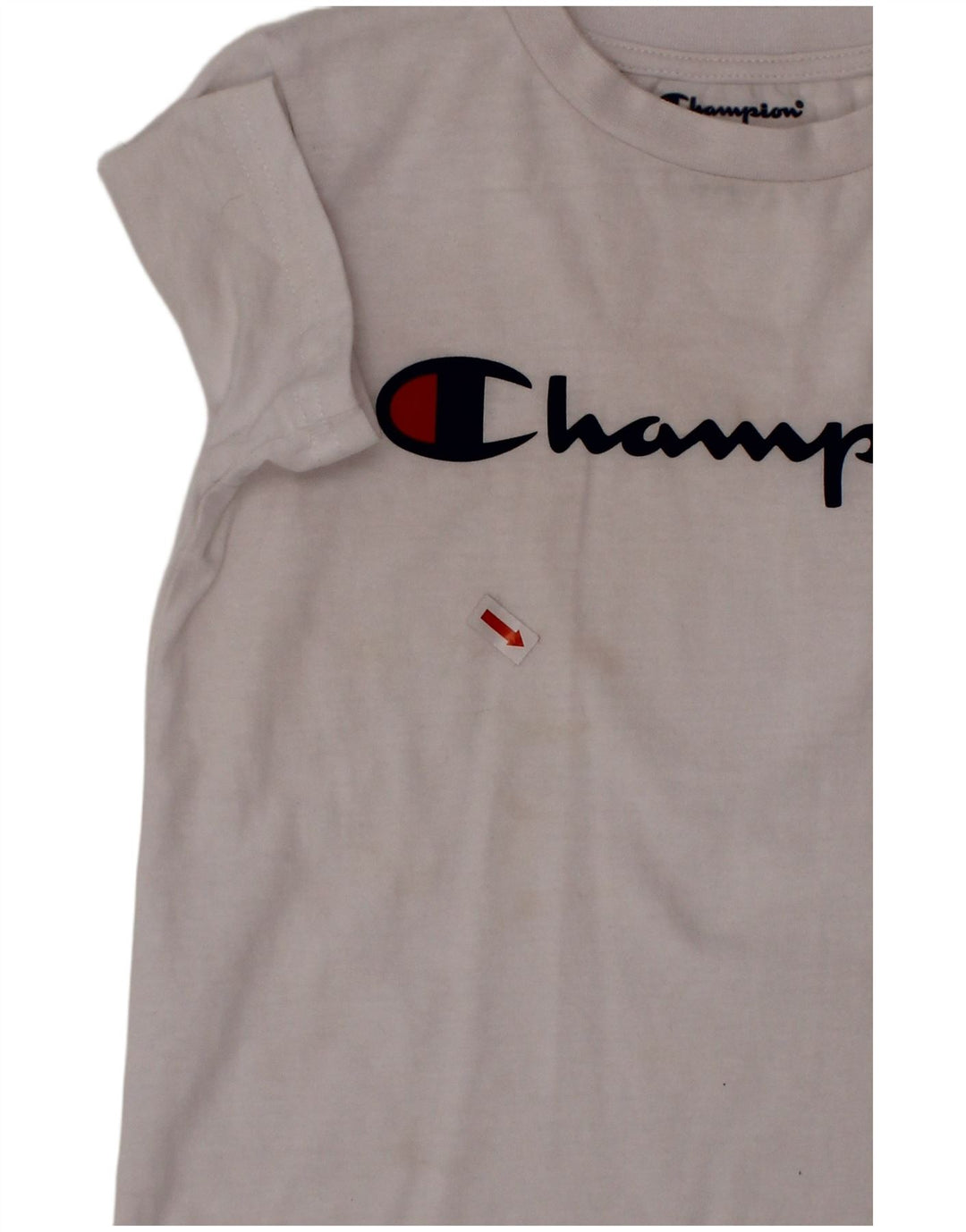 CHAMPION T-Shirt Graphique Garçon 4-5 Ans Blanc Coton