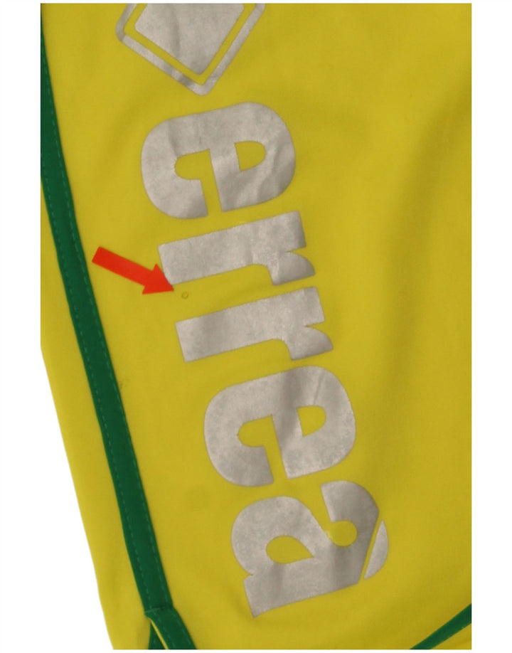 Errea Short de Sport Graphique Homme Jaune Moyen Polyester