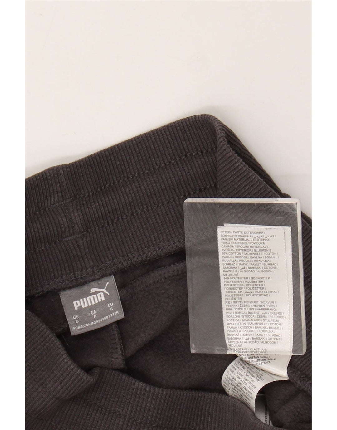 PUMA Pantalon de survêtement pour femme UK 8 Small Gris Coton