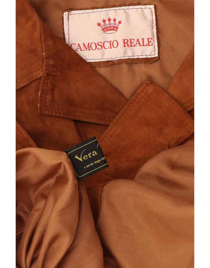 vintage Homme UK 38 Cuir Beige Moyen