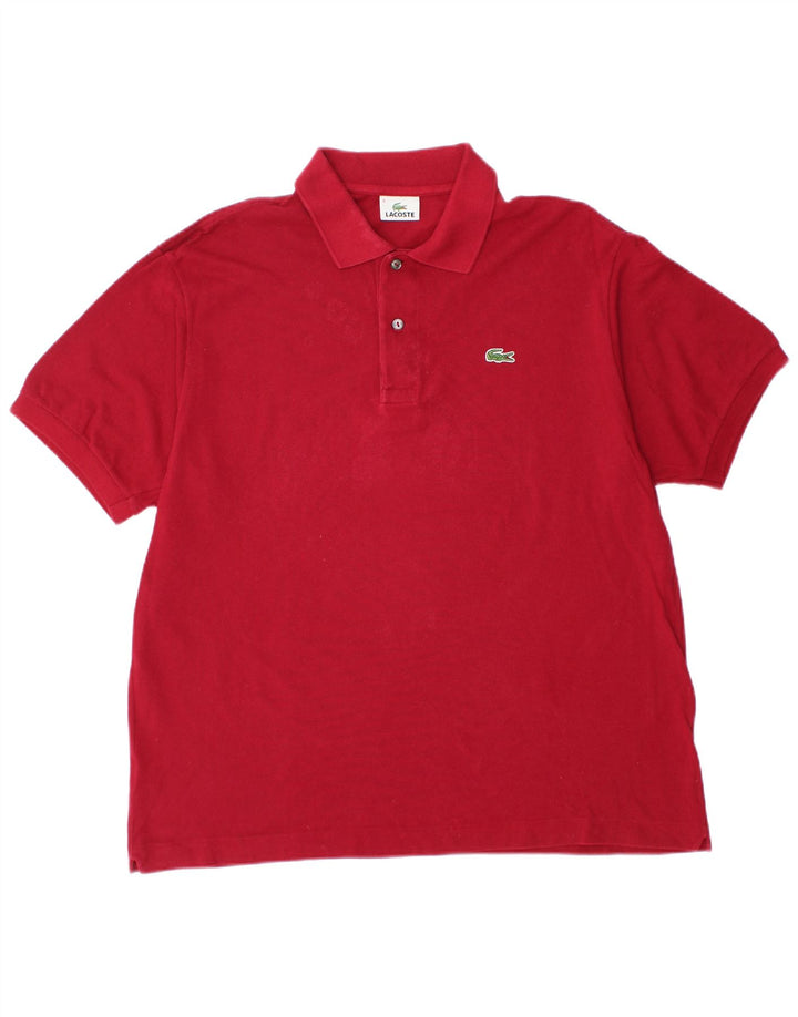 LACOSTE Polo Homme Taille 6 XL Rouge Coton