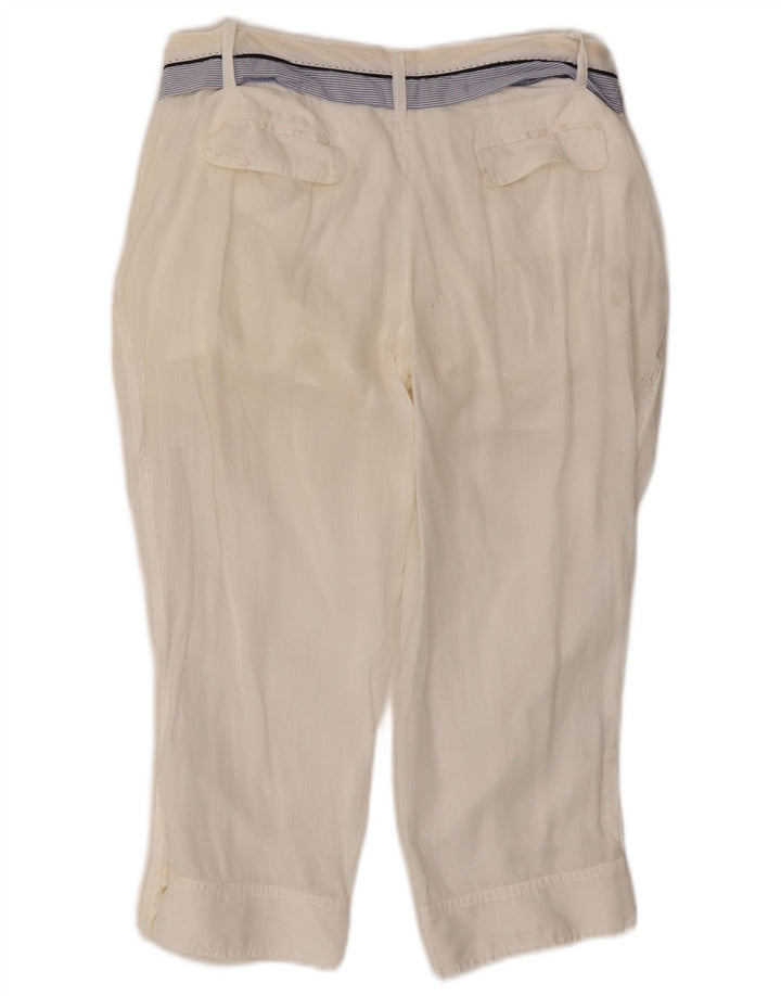 Dolce & Gabbana Pantalon Capri Pour Femme IT 42 Moyen W30 L21 Blanc