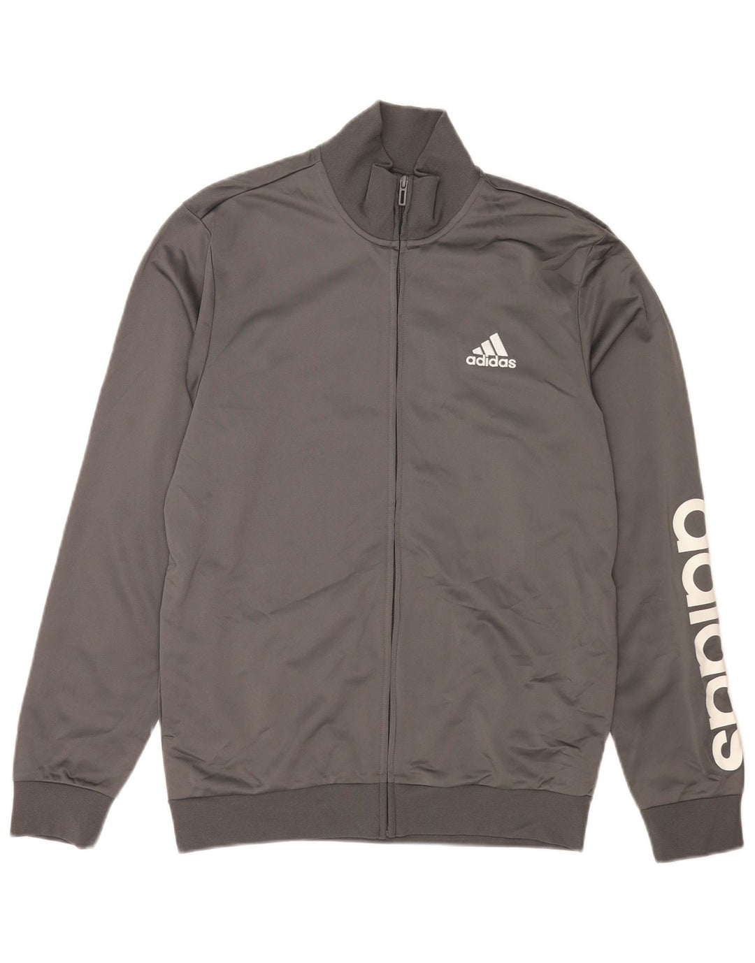 Adidas Veste de survêtement graphique pour homme UK 40/42 Gris moyen Polyester