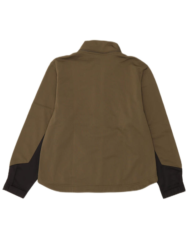 Champion Veste de survêtement pour femme UK 14 Medium Kaki Colourblock