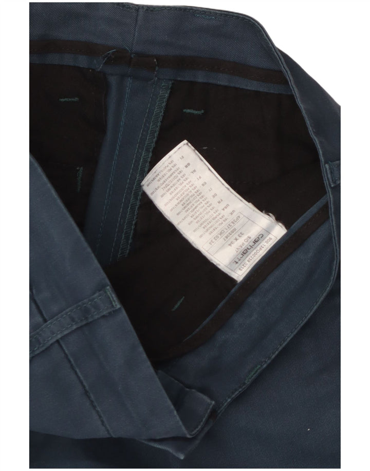 Carhartt Pantalon Chino Slim Homme W33 L34 Bleu Marine Polyester