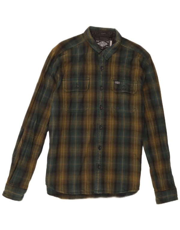 Superdry Chemise classique en flanelle Lumberjack pour homme XL en coton à carreaux vert