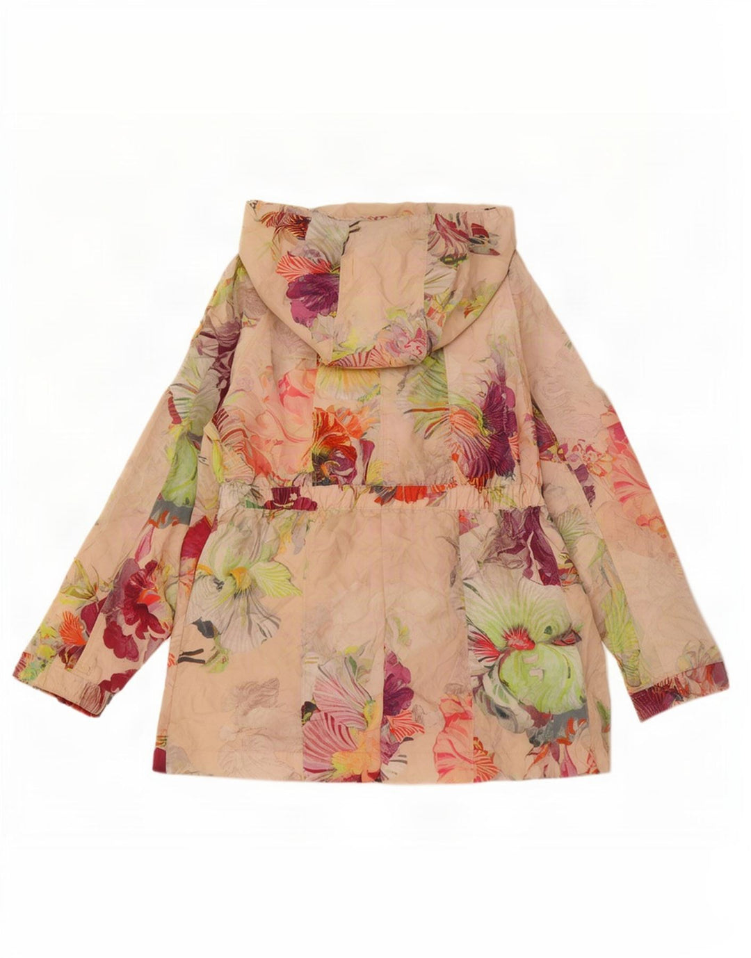 Ted Baker Veste de pluie à capuche pour femme Taille 3 Medium Multicolore Floral