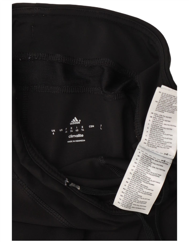 Adidas Climalite Capri Leggings UK 8 Small Noir Polyester