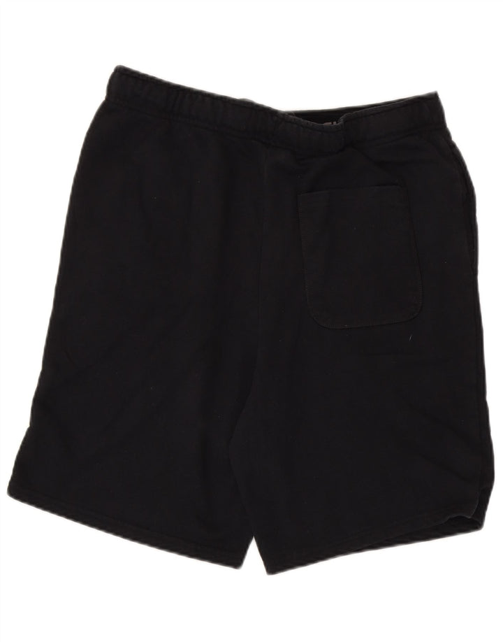 Champion Short de Sport Homme Grand Coton Noir