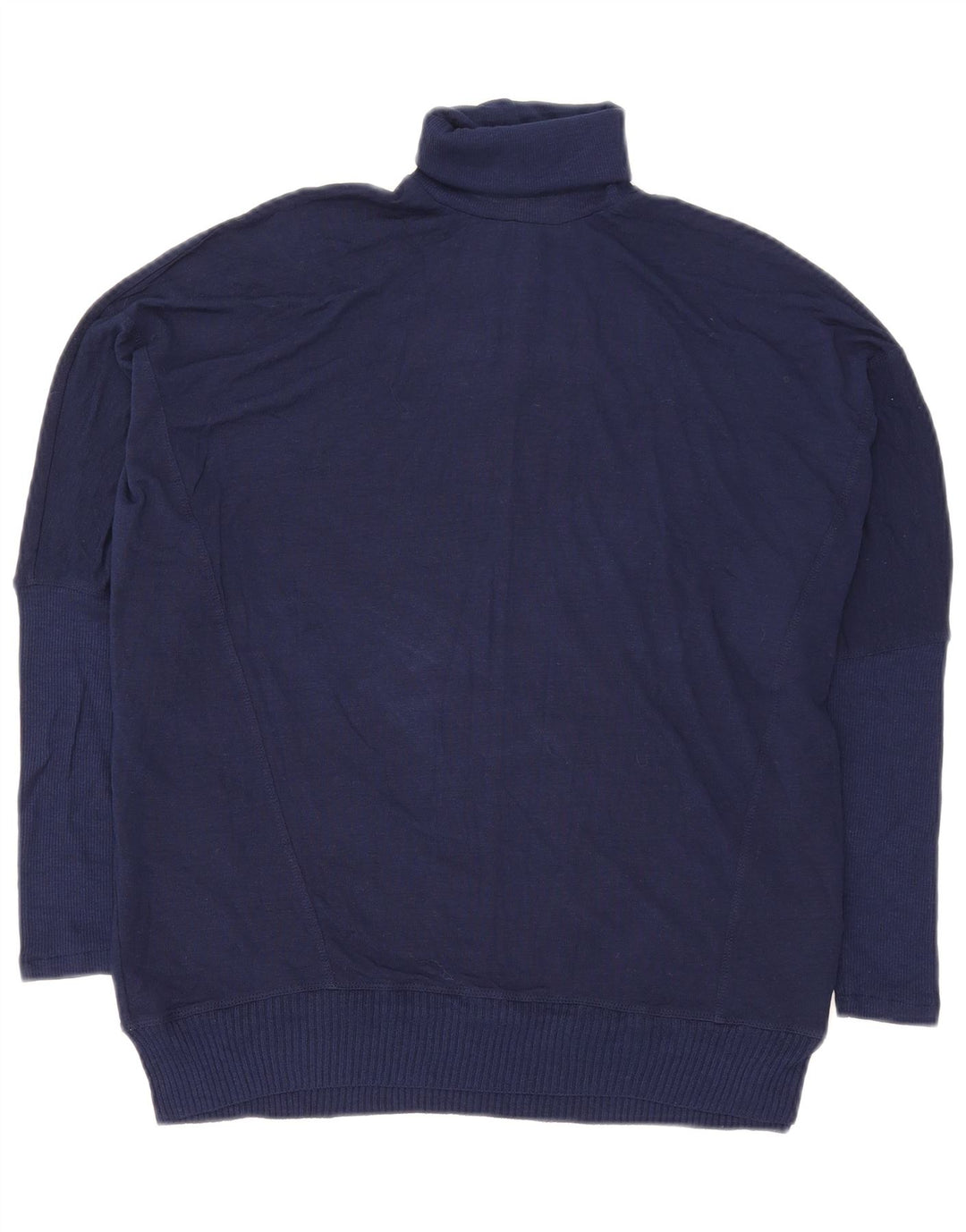 Zara Pull surdimensionné à col roulé pour femme UK 10 Petit Bleu marine