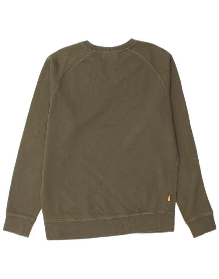 Timberland Sweat-shirt coupe classique pour hommes, petit coton kaki