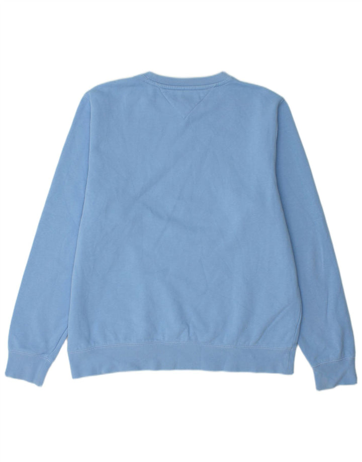 TOMMY HILFIGER Sweat-Shirt Graphique Homme XL Bleu Coton