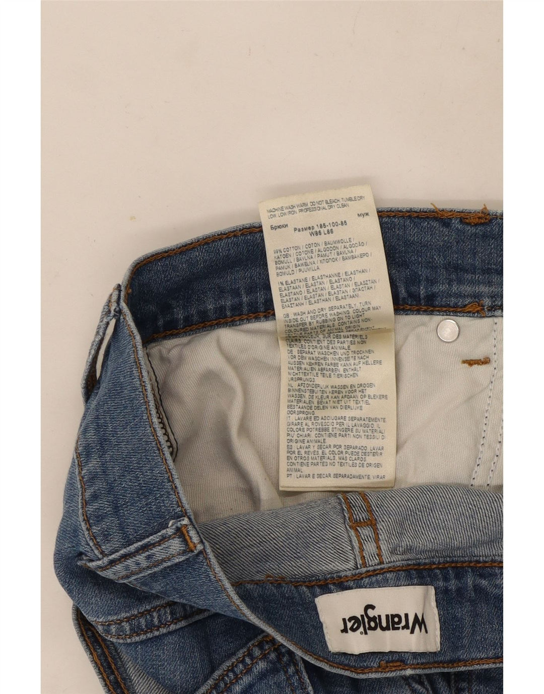 Wrangler Short en jean Larston W34 pour homme en coton bleu moyen