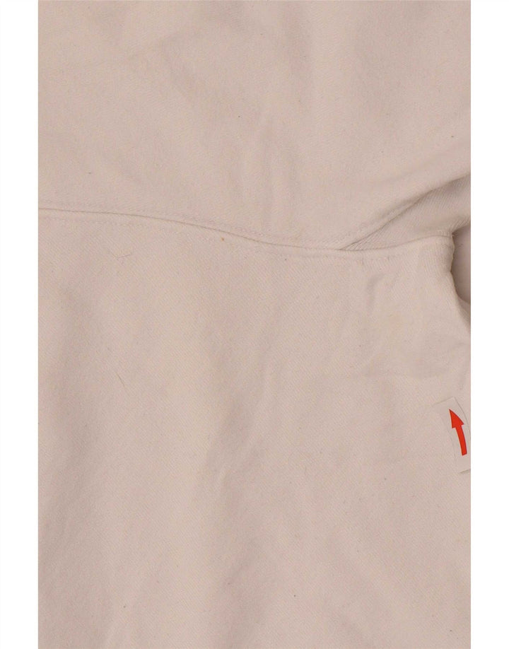 Levi's Pull à Capuche Graphique Femme UK 14 Coton Blanc Moyen