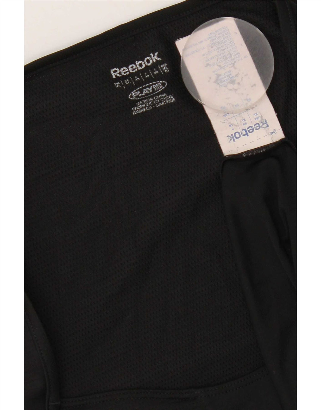 Reebok T-Shirt Femme UK 18 XL Noir Polyester