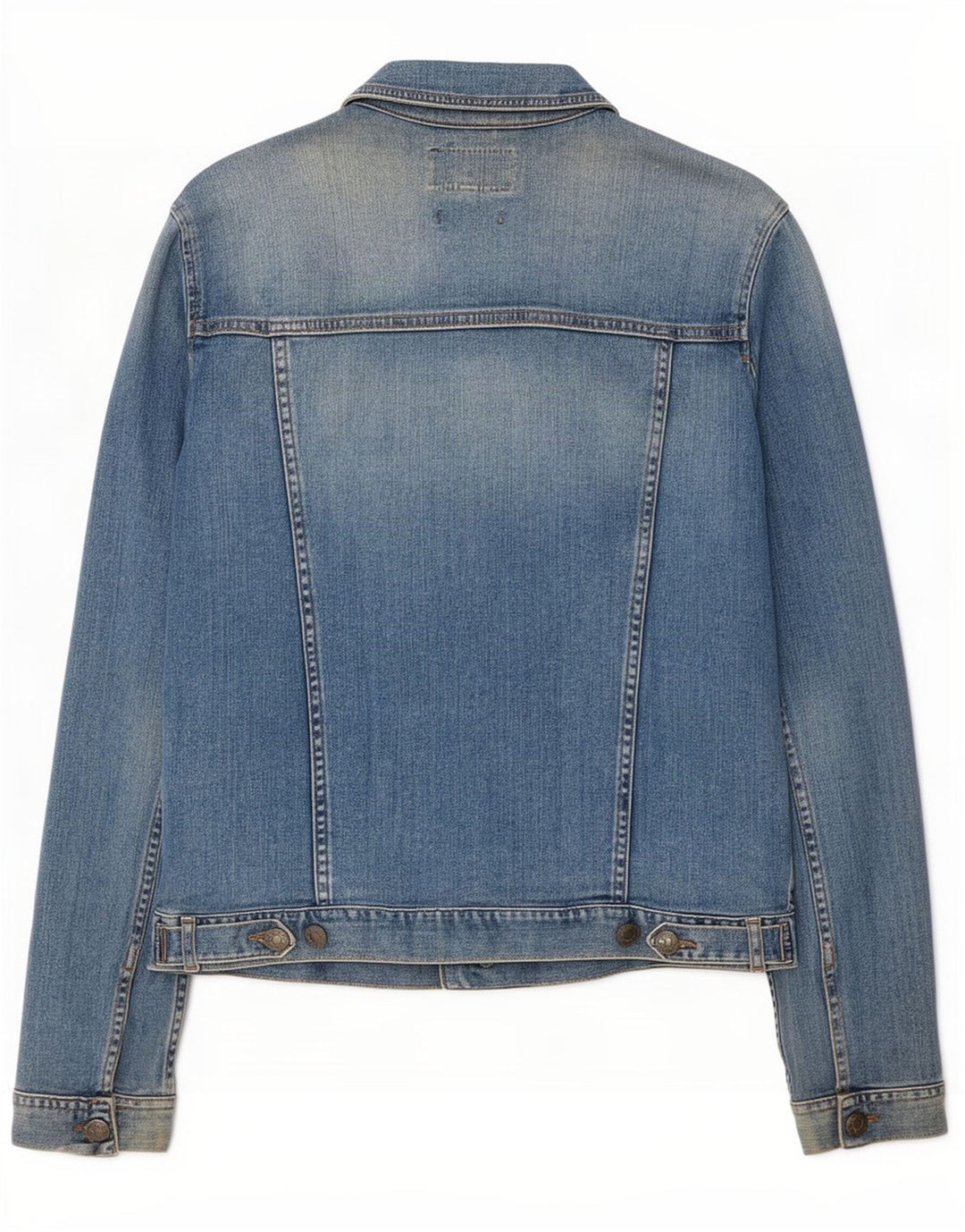 Fat Face Veste en jean pour femme UK 12 Bleu moyen Coton