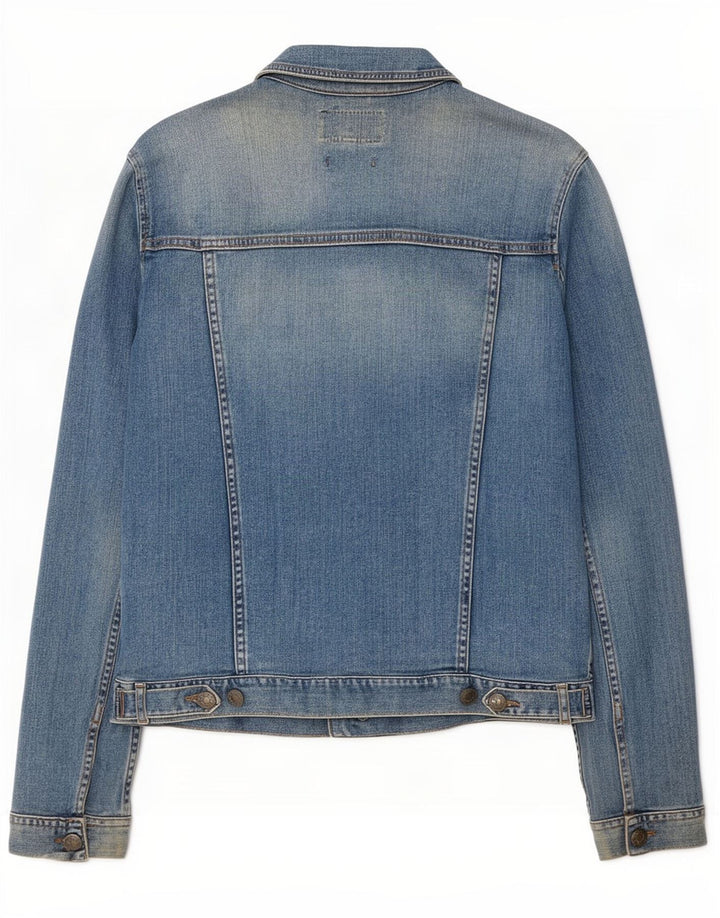 Fat Face Veste en jean pour femme UK 12 Bleu moyen Coton